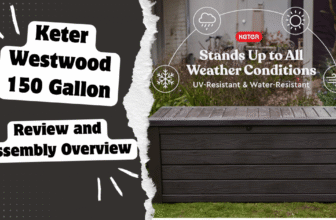 Keter Westwood 150 Gallon Keter 570 L Garden Storage Box Review and Assembly Overview