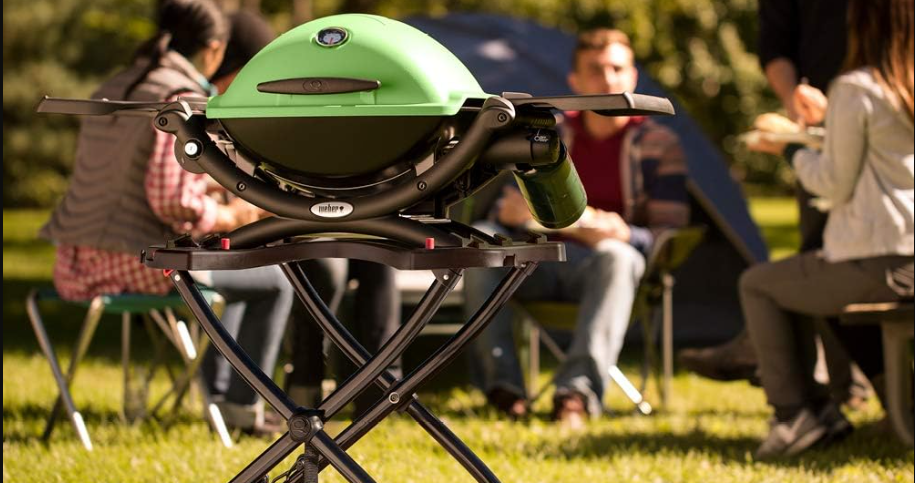 Weber Q1200 Liquid Propane Portable Gas Grill BBQ Black, Red, Titanium, Barbecue